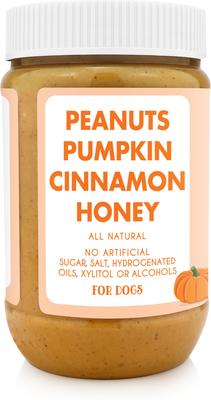 Show full view: Bark Bistro Company Buddy Budder Pumpkin & Cinnamon Peanut Butter Lickable Dog Treats, 17-oz jar slide 3 of 8