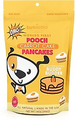 Bark Bistro Company Carrot Cake Pooch Pancakes Dog Treat, 14-oz pouch