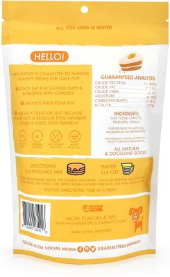 Show full view: Bark Bistro Company Carrot Cake Pooch Pancakes Dog Treat, 14-oz pouch slide 3 of 8