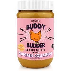 Bark Bistro Company Chicken Collagen Buddy Budder Dog Treat, 17-oz jar