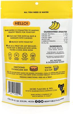 Show full view: Bark Bistro Company Pooch Pancakes Barking Banana Dog Treat, 14-oz bag slide 3 of 11