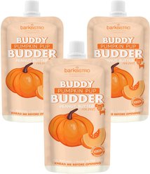 Bark Bistro Company Pumpkin Pup Buddy Budder Grain-Free Lickable Dog Treat, 4-oz pouch, 3 count
