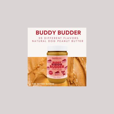Show full view: Bark Bistro Company Red Velvet Buddy Budder Dog Treat, 17-oz jar slide 4 of 7