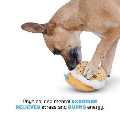 Show full view: BARK Breakfast of Chompions Multi-Part Coffee & Bagel Squeaky Plush Dog Toy, X-Small/Small slide 3 of 8