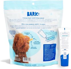 BARK Bright Dental Kit: Medium Chicken Flavored Dental Dog Treats + Chicken & Thyme Flavored Dog Dental Gel, 30 count, 2.5-oz gel slide 2 of 7