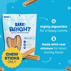 BARK Bright Large Chicken Flavored Dental Dog Treats, 30 count slide 2 of 7