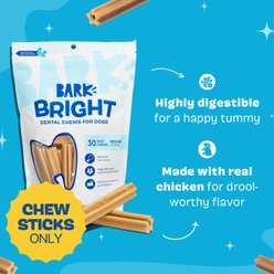 BARK Bright Medium Chicken Flavored Dental Dog Treats, 30 count slide 2 of 7