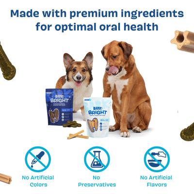 Show full view: BARK Bright Medium Chicken Flavored Dental Dog Treats, 30 count slide 7 of 9