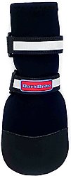 Bark Brite All Weather Reflective Neoprene Dog Boots, 4 count, Black, Large