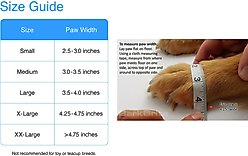 Bark Brite All Weather Reflective Neoprene Dog Boots, 4 count, Black, Large slide 2 of 9