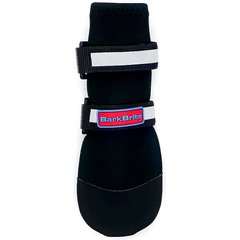 Bark Brite All Weather Reflective Neoprene Dog Boots, 4 count, Black, Medium