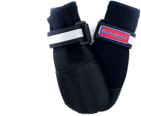 Show full view: Bark Brite All Weather Reflective Neoprene Dog Boots, 4 count, Black, Small slide 4 of 11