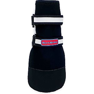 Bark Brite All Weather Reflective Neoprene Dog Boots, 4 count, Black, X-Large