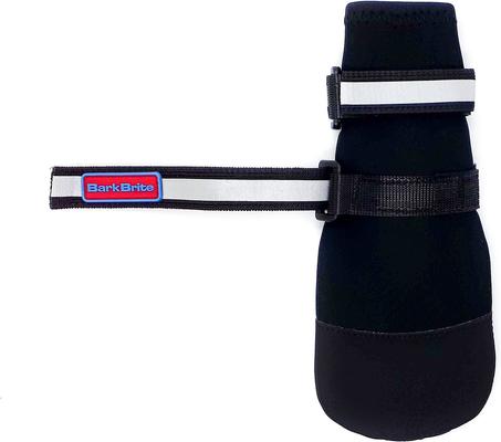 Show full view: Bark Brite All Weather Reflective Neoprene Dog Boots, 4 count, Black, X-Large slide 4 of 10