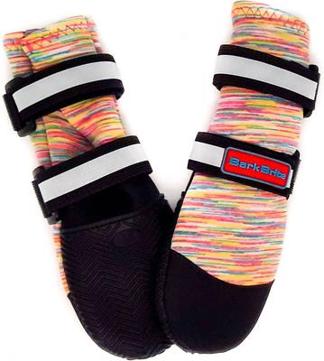Show full view: Bark Brite All Weather Reflective Neoprene Dog Boots, 4 count, Multicolor, Medium slide 1 of 5