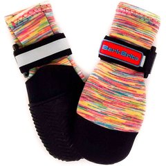 Bark Brite All Weather Reflective Neoprene Dog Boots, 4 count, Multicolor, Small