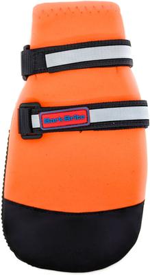 Show full view: Bark Brite All Weather Reflective Neoprene Dog Boots, 4 count, Orange, XX-Large slide 2 of 3