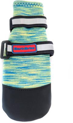 Show full view: Bark Brite All Weather Reflective Neoprene Dog Boots, 4 count, Turquoise, Large slide 2 of 3