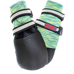 Bark Brite All Weather Reflective Neoprene Dog Boots, 4 count, Turquoise, X-Large