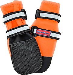 Bark Brite All Weather Reflective Neoprene Dog Boots, Orange, 4 count, Large slide 1 of 3