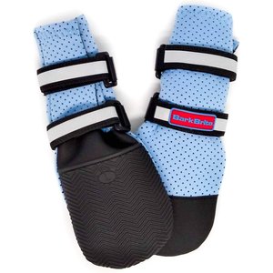 Bark Brite Lightweight Neoprene Paw Protector Dog Boots, Blue, Large
