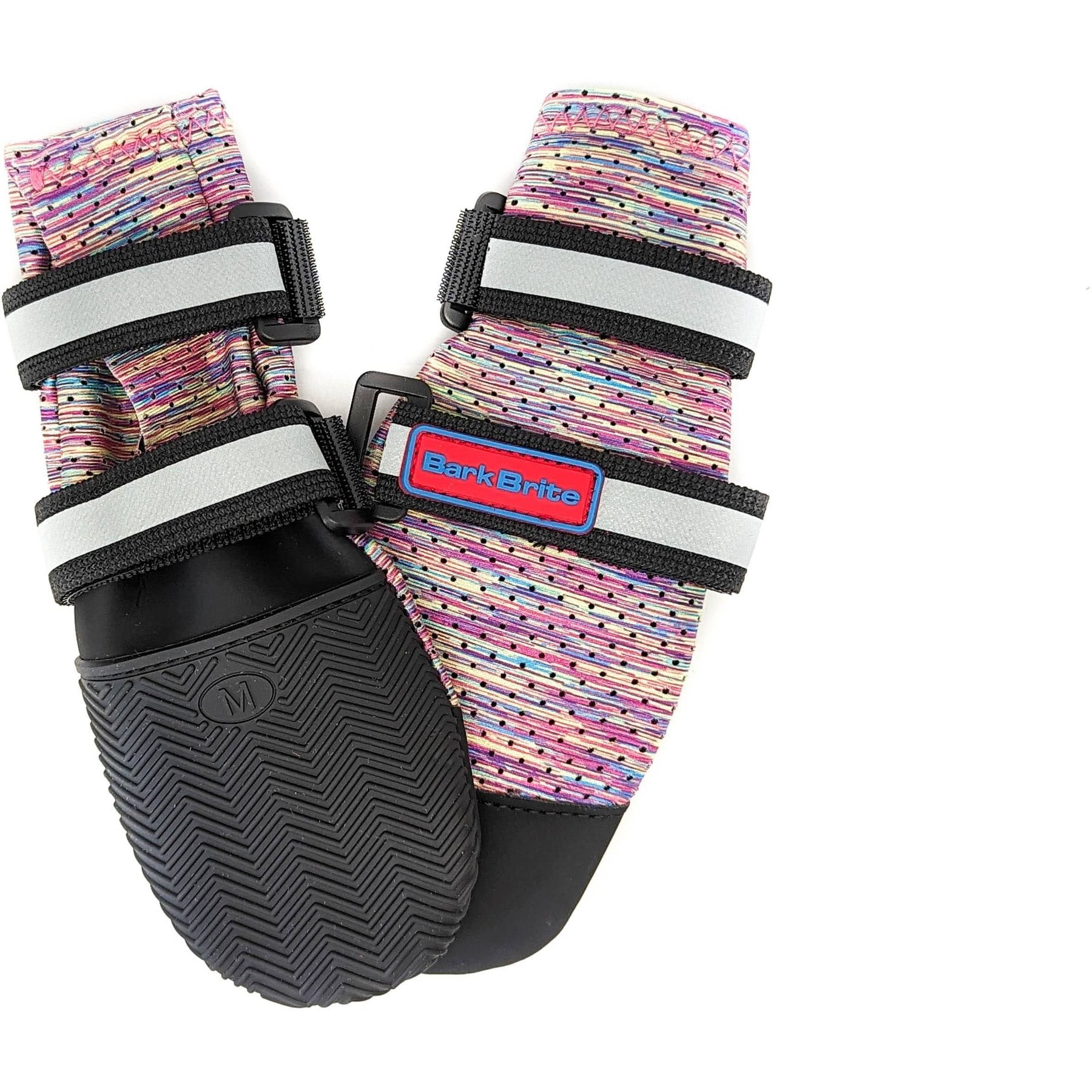 Bark Brite Lightweight Neoprene Paw Protector Dog Boots, 4 count, Lavender, Medium