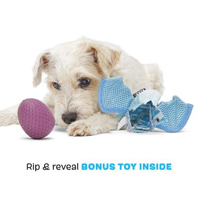 Show full view: BARK Brrrtha the Dragon Hard Core Tough Dog Chew Toy, Blue, Small slide 4 of 9