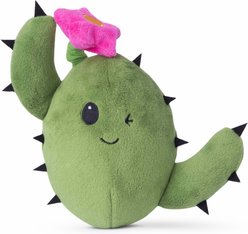 BARK Cactus Rip & Reveal Squeaky Plush Dog Toy, Green, Large