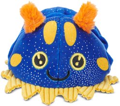 BARK Cece Slug Crinkle Squeaky Plush Dog Toy, Yellow