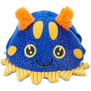 BARK Cece Slug Crinkle Squeaky Plush Dog Toy, Yellow