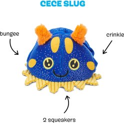 BARK Cece Slug Crinkle Squeaky Plush Dog Toy, Yellow slide 2 of 7