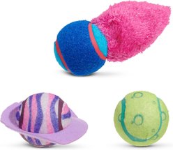BARK Celestial Lobjects Tough Squeaky Tennis Ball Dog Toys, Medium