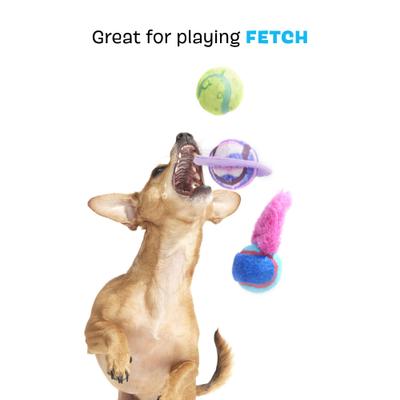 Show full view: BARK Celestial Lobjects Tough Squeaky Tennis Ball Dog Toys, Medium slide 4 of 9