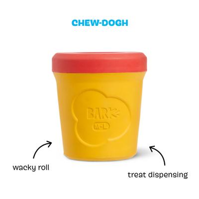 Show full view: BARK Chew-Dogh Super Chewer Tough Squeaky Treat Dispensing Dog Toy, Medium/Large slide 2 of 8
