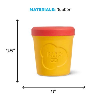 Show full view: BARK Chew-Dogh Super Chewer Tough Squeaky Treat Dispensing Dog Toy, Medium/Large slide 5 of 8