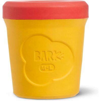 BARK BARK Chew-Dogh Super Chewer Tough Squeaky Treat Dispensing Dog Toy, Small