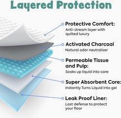 Bark & Clean Premium Activated Charcoal Traveller's Dog Potty Pad, 10 count, 23x23-in slide 2 of 8