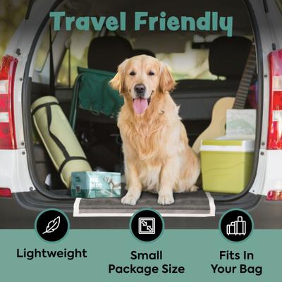 Show full view: Bark & Clean Premium Activated Charcoal Traveller's Dog Potty Pad, 5 count, 23x23-in slide 5 of 8