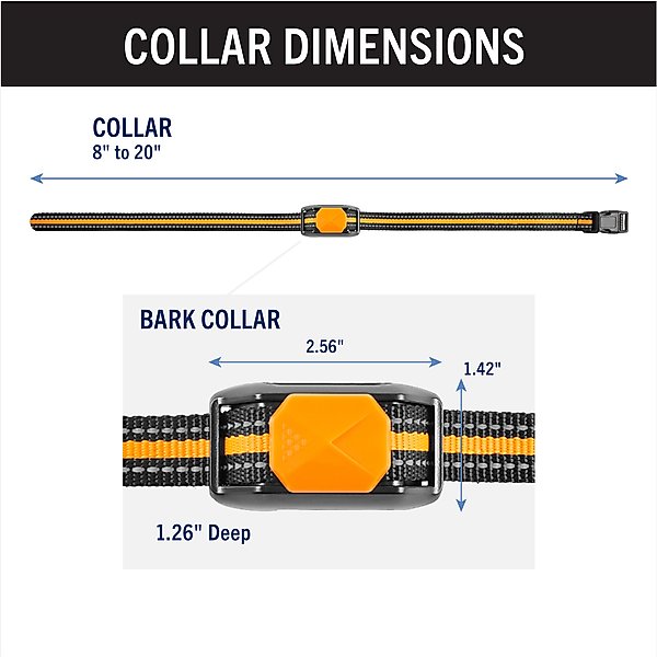 Show full view: Bark Collar, Waterproof & Rechargeable Multi Vibrations & Tone, Nylon slide 4 of 8