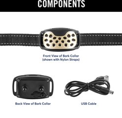 Bark Collar, Waterproof & Rechargeable with Vibration & Tone, Nylon slide 2 of 6
