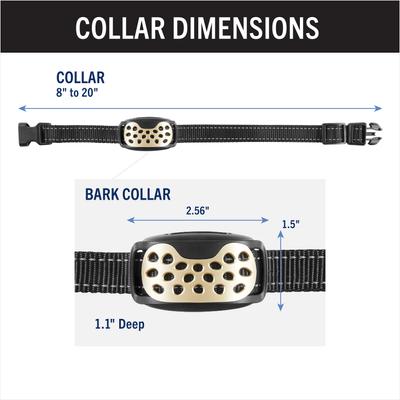 Show full view: Bark Collar, Waterproof & Rechargeable with Vibration & Tone, Nylon slide 4 of 8