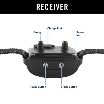 Show full view: Bark Collar, Waterproof & Rechargeable with Vibration & Tone, Nylon slide 6 of 8