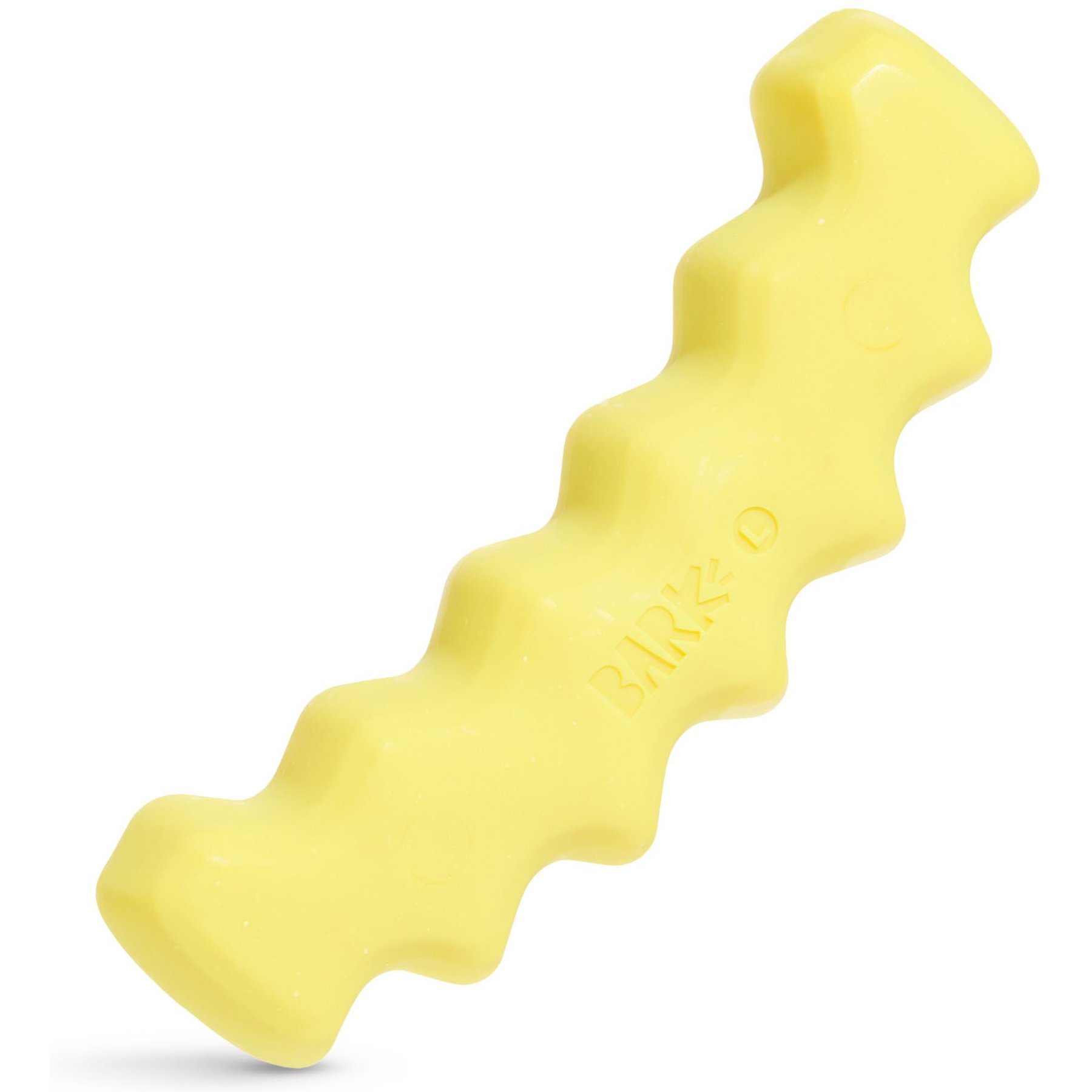 BARK Crinkle Fry Tough Dog Chew Toy, Yellow, Large