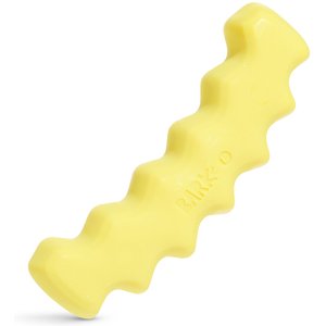 BARK Crinkle Fry Tough Dog Chew Toy, Yellow, Large