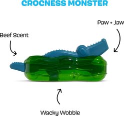 BARK Crocness Monster Tough Dog Chew Toy, Green, Medium slide 2 of 8