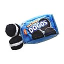 BARK Dogo Dunkers Multi-Part Squeaky Plush Dog Toy, Blue