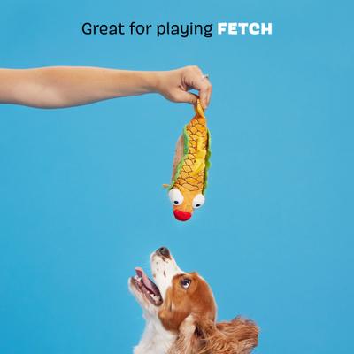 Show full view: BARK Fish Taco Squeaky Plush Dog Toy, Small slide 4 of 8