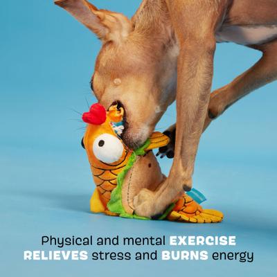 Show full view: BARK Fish Taco Squeaky Plush Dog Toy, Small slide 3 of 8