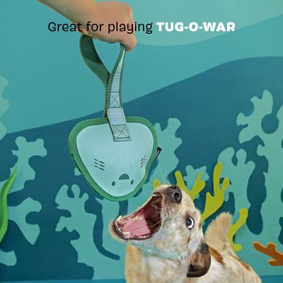 Show full view: BARK Flingray Dog Tug Toy, Teal, Large slide 4 of 7