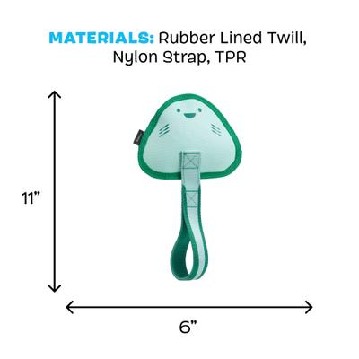 Show full view: BARK Flingray Dog Tug Toy, Teal, Medium slide 6 of 9